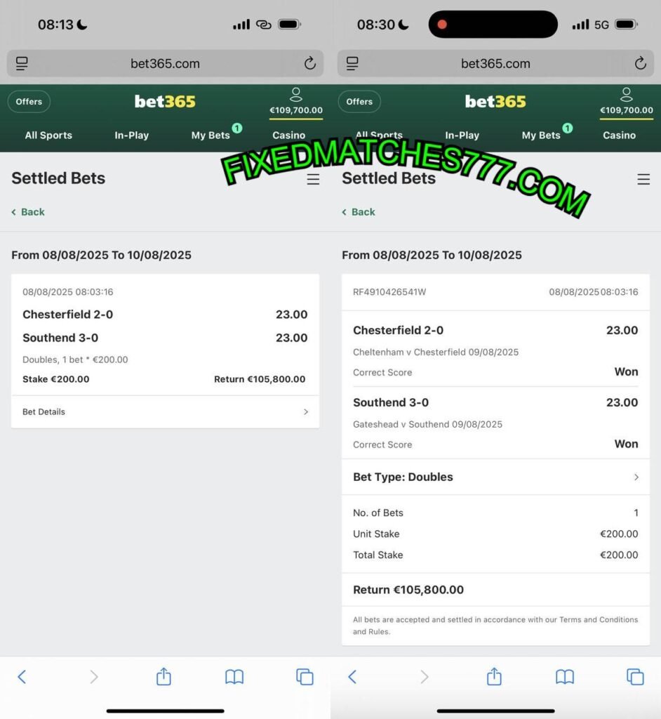 777 FIXED MATCH BETTING TIPS