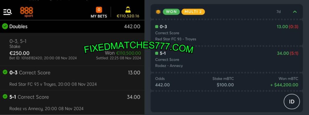 888 SPORT SURE FIXED MATCH TIPS