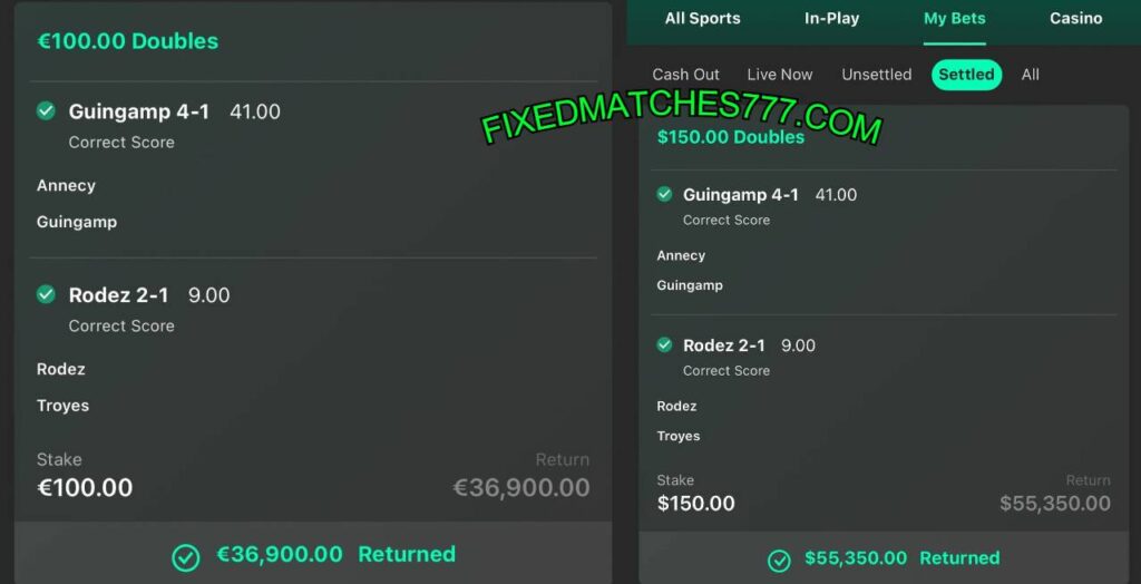 BET365 FOOTBALL FIXED MATCHES