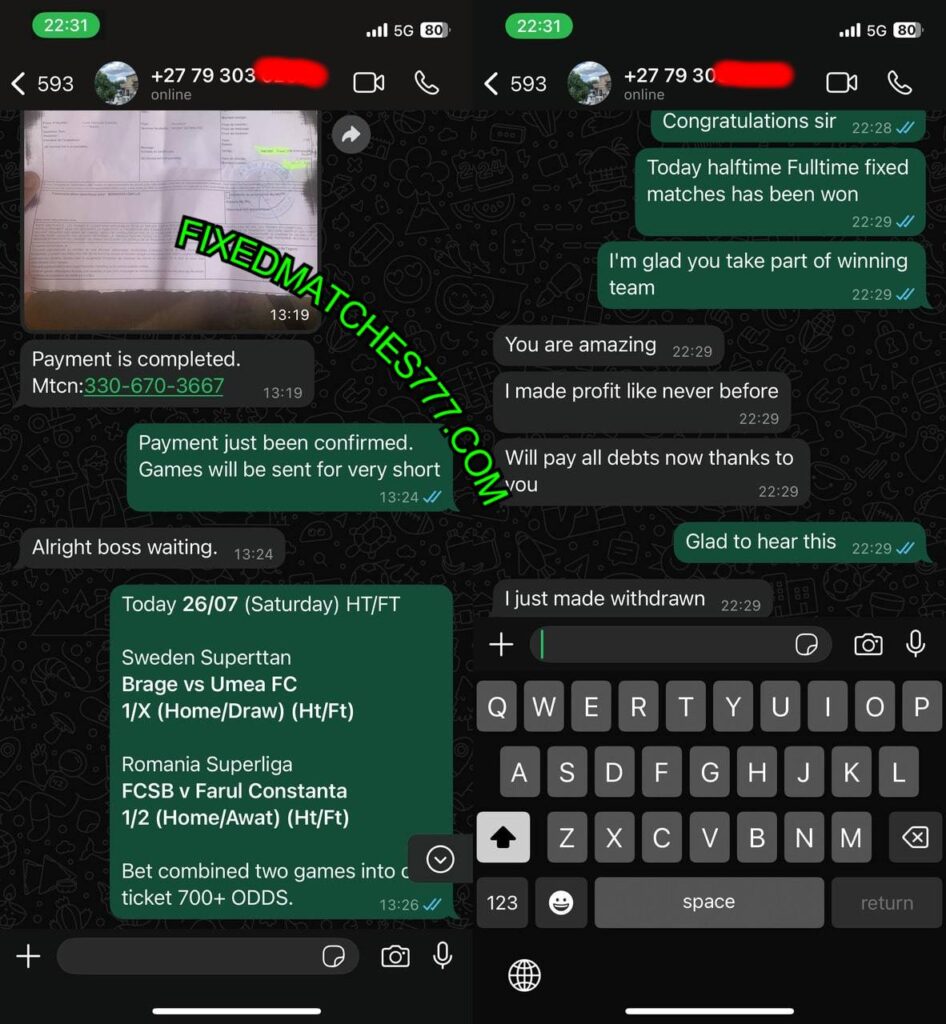 BETTING FIXED MATCHES TIPS ON WHATSAPP