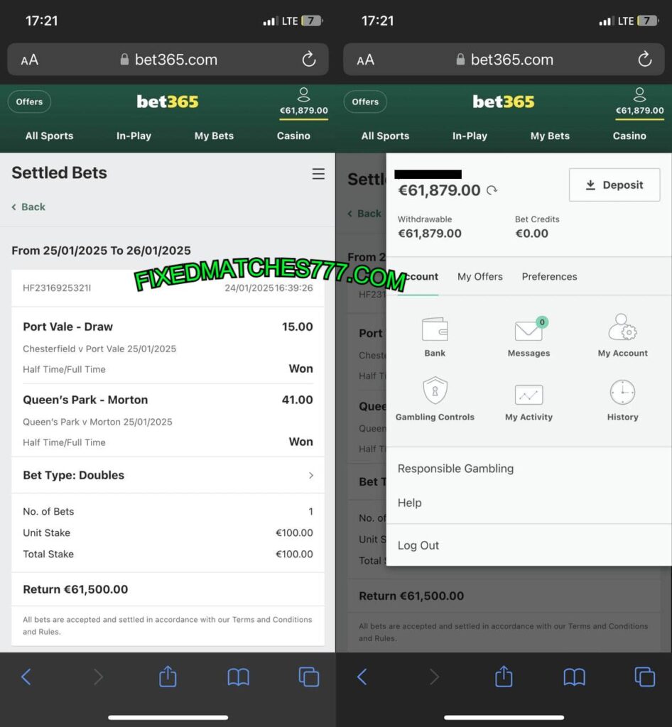 SAFE BET365 FIXED BETTIN TIPS