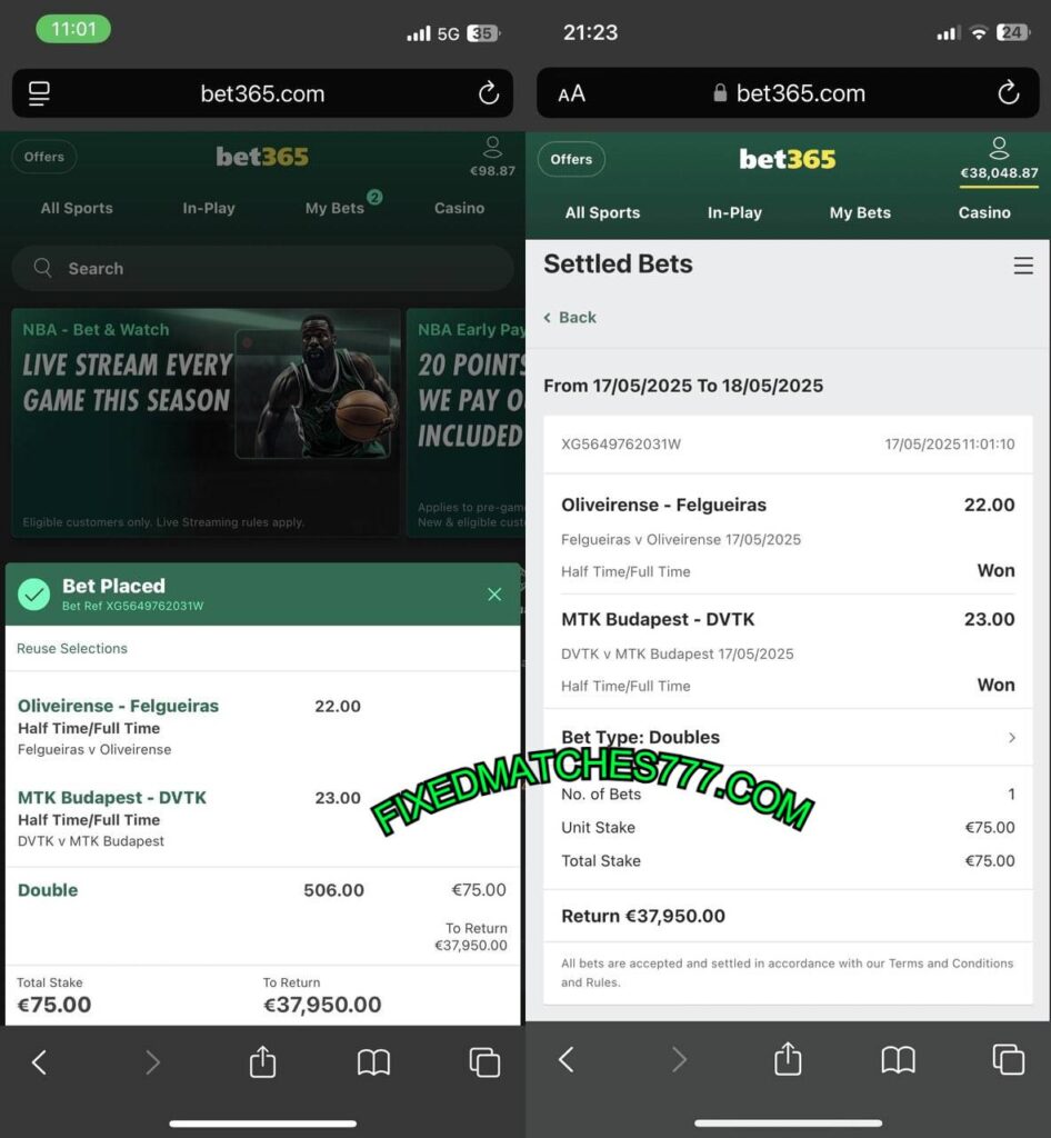 SAFE FIXED MATCHES HTFT TIPS