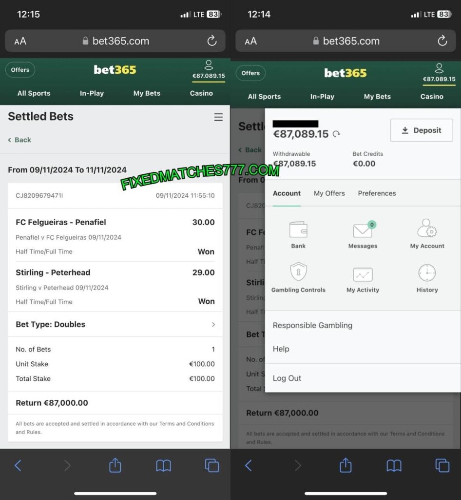 SECURE BET365 FIXED BETTING TIPS