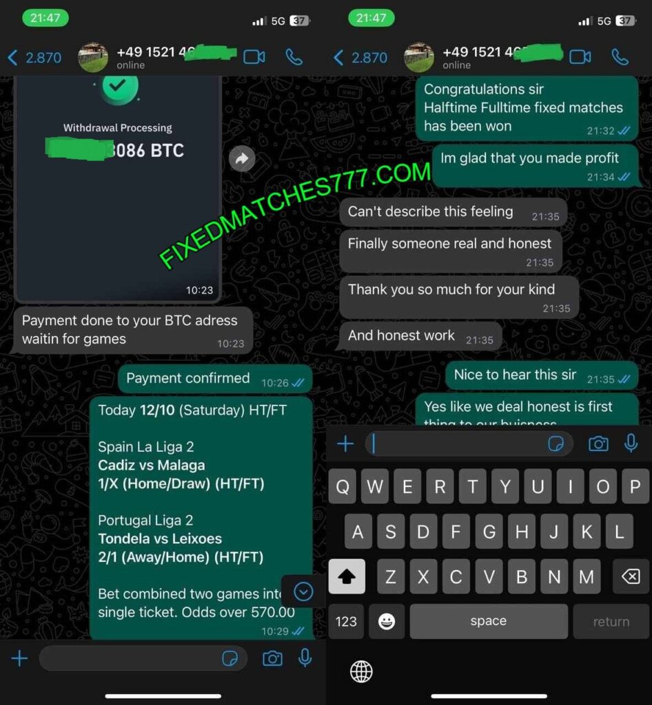 SECURE WHATSAPP FIXED MATCHES TIPS