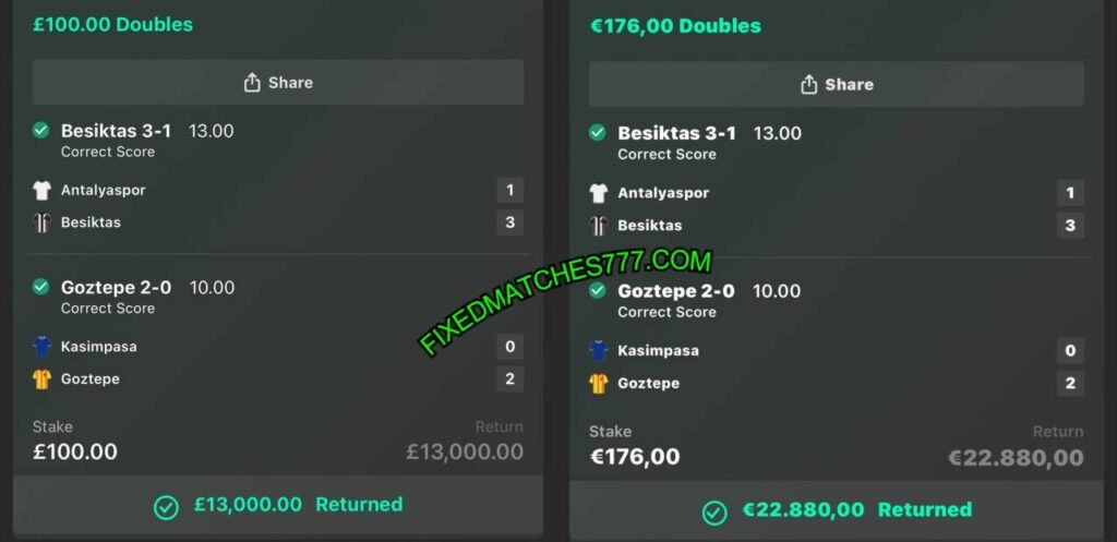 SURE BET365 FIXED MATCHES