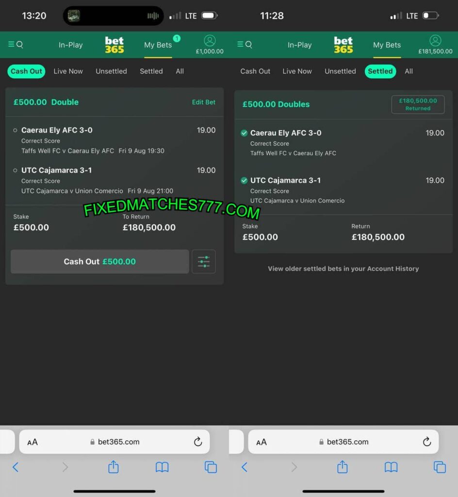 SURE FIXED ODDS 1X2 CORRECT SCORE