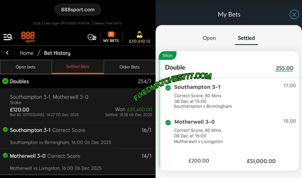 888 SPORT FIXED MATCHES 888 SPORT FIXED MATCHES