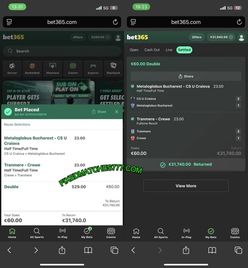 777 FIXED MATCH HTFT BETS 777 FIXED MATCH HTFT BETS