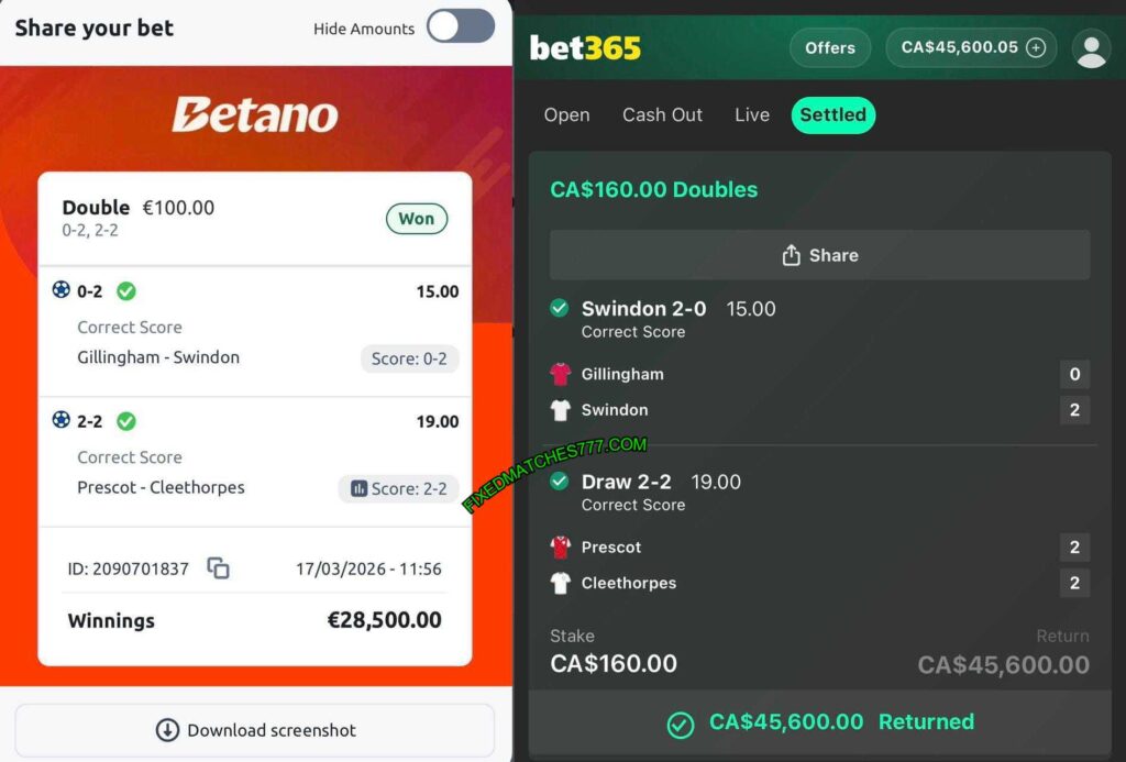 BETANO CORRECT FIXED MATCH TIPS BETANO CORRECT FIXED MATCH TIPS
