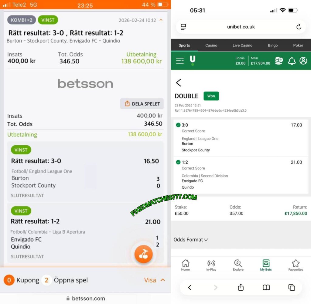 BETSSSON CORRECT SCORE FIXED MATCH BETSSSON CORRECT SCORE FIXED MATCH