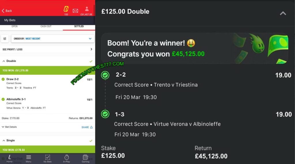 FANDUEL CORRECT SCORE FIXED MATCHES FANDUEL CORRECT SCORE FIXED MATCHES