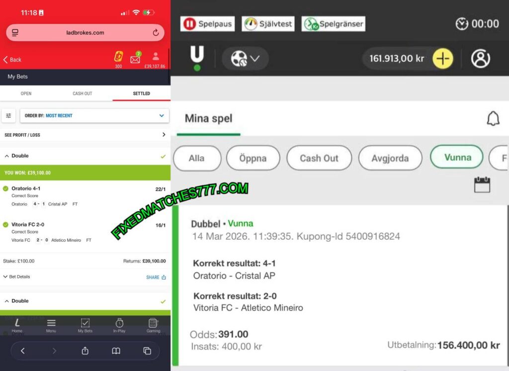 LADBROKES CORRECT SCORE FIXED MATCHES LADBROKES CORRECT SCORE FIXED MATCHES
