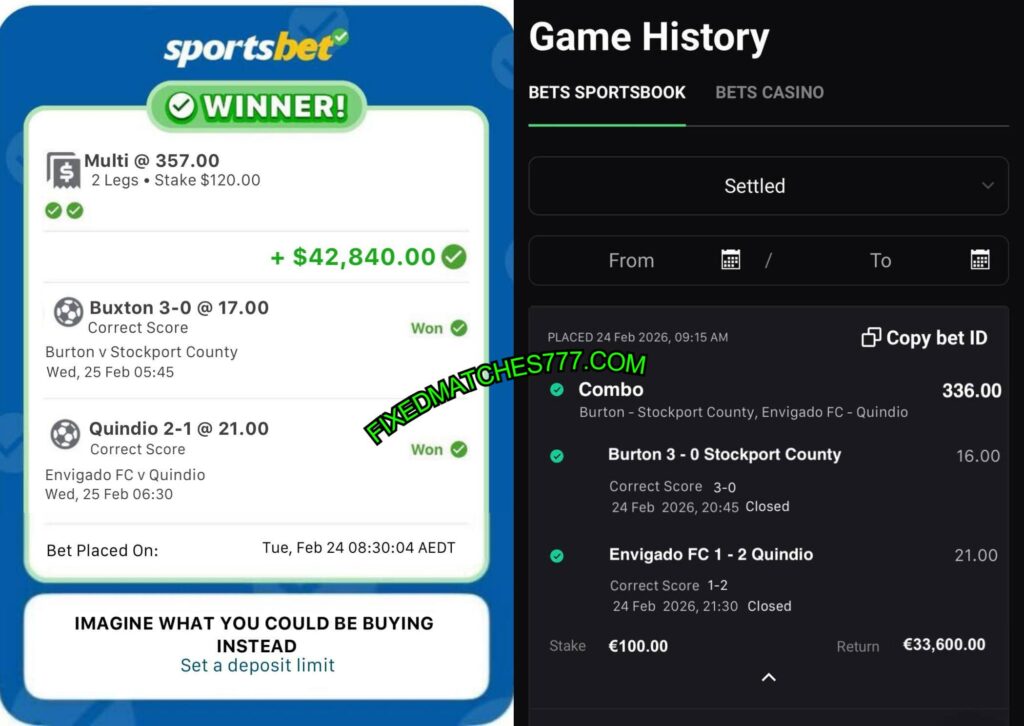 SPORTS BET CORRECT SCORE FIXED MATCHES SPORTS BET CORRECT SCORE FIXED MATCHES