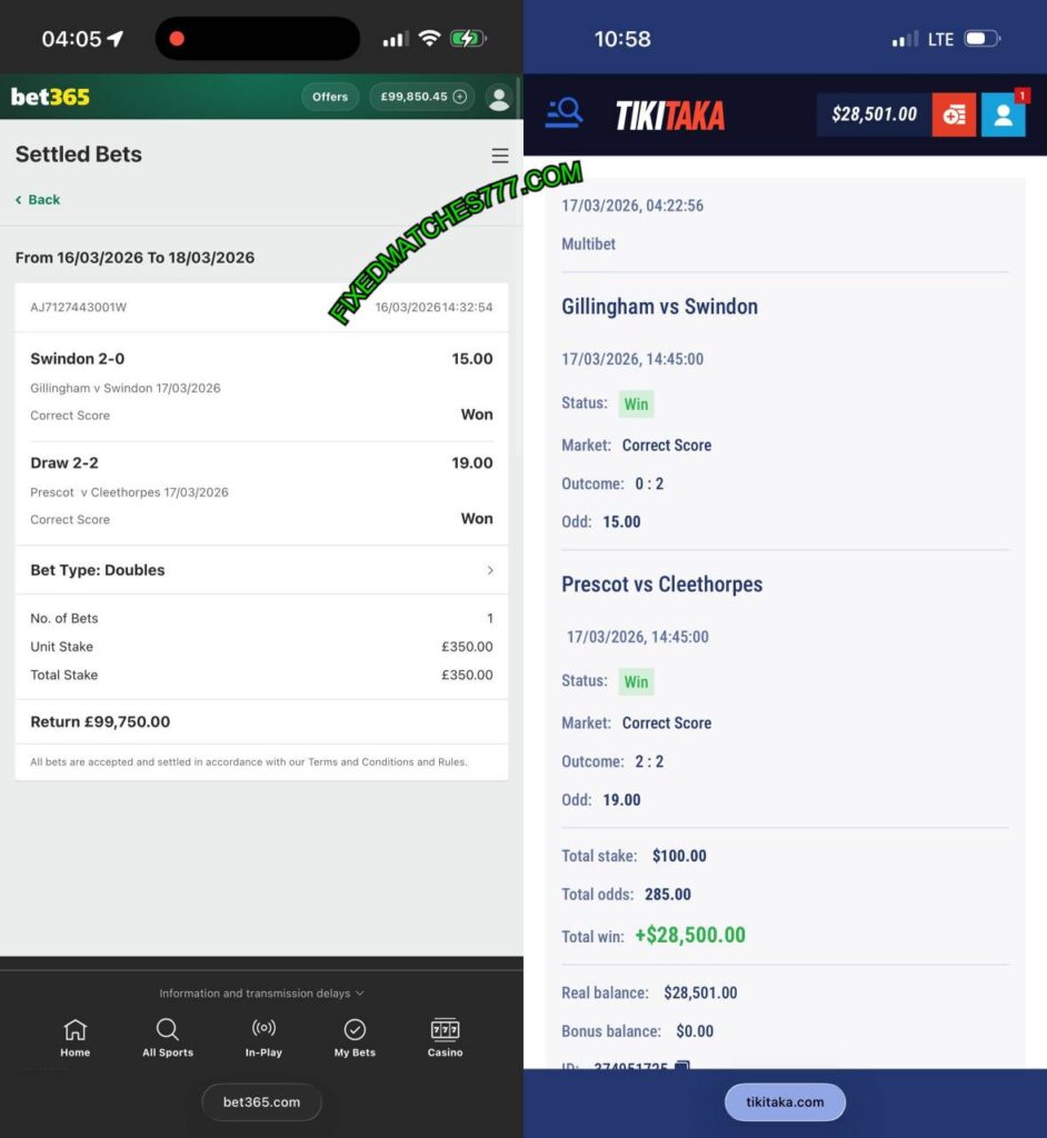 TIKITAKA CORRECT SCORE FIXED MATCHES TIKITAKA CORRECT SCORE FIXED MATCHES