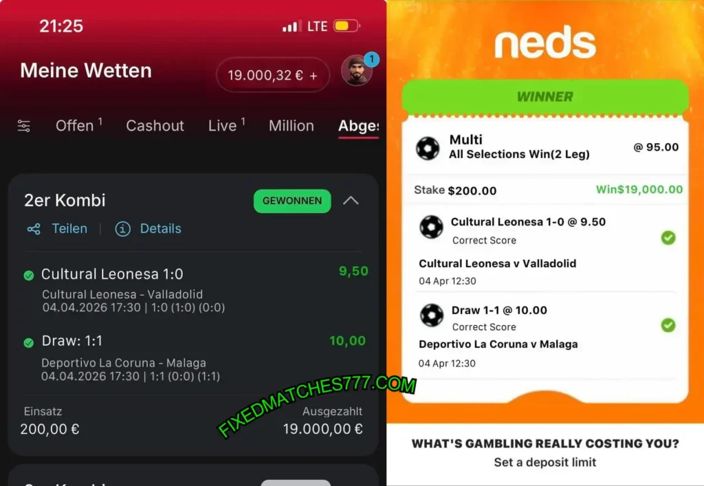 LUCKSTER SPORTS FIXED BETTING TIPS TIPICO CORRECT SCORE FIXED MATCHES